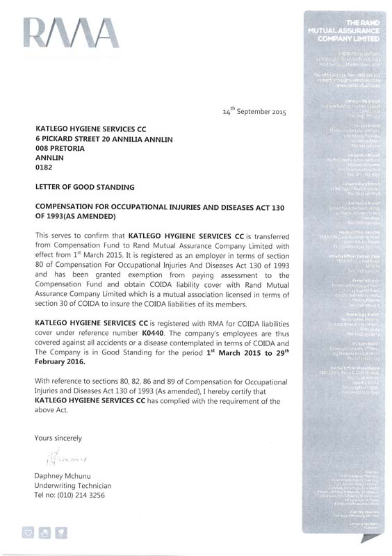 Katlego Hygiene 3 rd LOGS